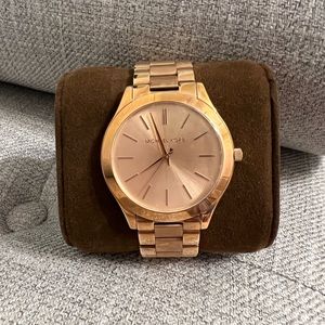 Michael Kors Rose-Gold Tone Stainless Steel Bracelet Watch
